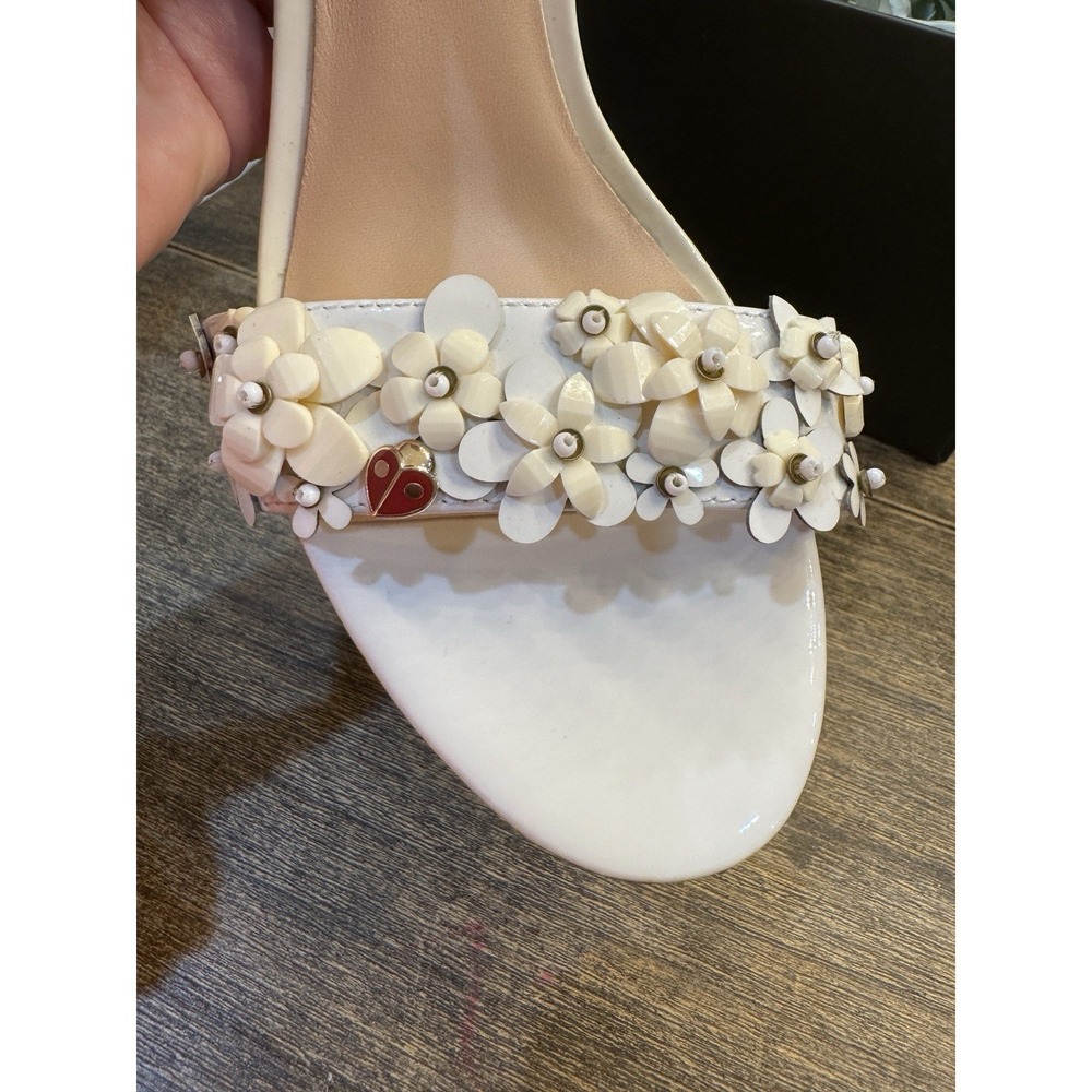 Kate Spade Paradisi Heeled Pump Dress Sandals Size 11 NIB in Optic White! - Picture 8 of 10